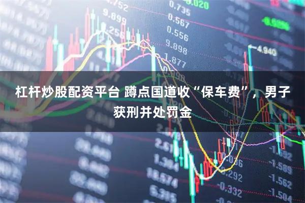 杠杆炒股配资平台 蹲点国道收“保车费”，男子获刑并处罚金